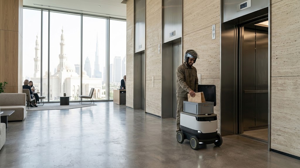 Talabat's Dubai Robot Pilot Moves Autonomous Delivery Inside the Building
